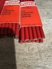 POSTAL Venus 104 RED Thin Lead Color Pencil Lot 30 NOS NEW