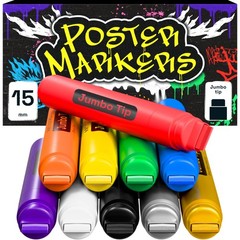 ARTISTRO Poster Markers Jumbo Set Acrylic 1 Count (Pack of 10), Multicolor