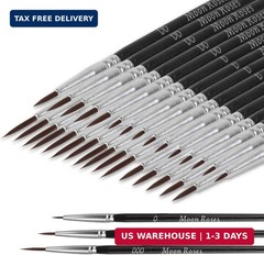 30 Pcs Miniature Tiny Detail Paint Brushes Fine Tips Mini Artist Liner Brush
