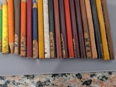 Vintage 1980 Berol PRISMACOLOR Set of 24 Used Color Pencils Made in Canada