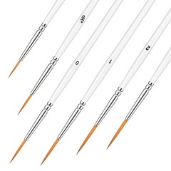 Script Liner Brush, 6 PCS Highly Flexible Paint Brushes Extra Long Fine Small