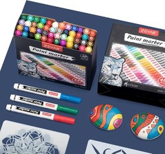 48 Color Oil-Based Paint Markers, Extra Fine Point