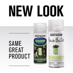 Rust-Oleum 267026 Exterior Glow in The Dark Fabric Fast Drying Spray Paint 1 oz.