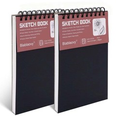 2 Pack Sketch Pad 5.5×8.5 Drawing Book Acid Free 100gsm For Artists Kids Adults