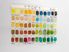 104 Watercolor Pans of Various Colors, Prima Marketing & Jane Davenport, USED