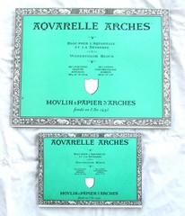 Set of Aqvarelle Arches Watercolor Paper Cold Block Press * 7×10 & 12×16