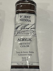 Used 10 Lot M. Graham & Co. Professional Artist Acrylic paint tubes
