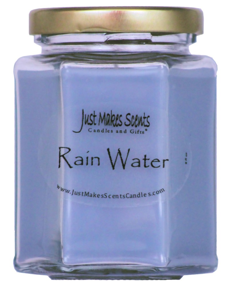 Rain Water Scented Blended Soy Candle | Clean Fresh Fragrance | Hand Blue