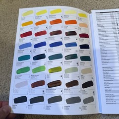 Golden Acrylic Heavy Body Paint, Mixed Sample 1 oz Set Of 8 Lot