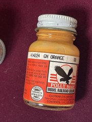 5 Polly Scale Water-Based Paints, 1 Fl. Oz, Unopened, Different Shades of Orange