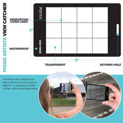 Grey Scale Value Finder, Color Wheel, Artists View Catcher Finder Viewfinder On