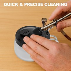 Airbrush Cleaning Kit Spray Wash Pot Stabilizer Jar Bottles Holder…