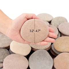 about 31 Pcs 36 Pcs18.2 Pounds Painting Rocks3.2″4.7″ River Rocksflat Stones
