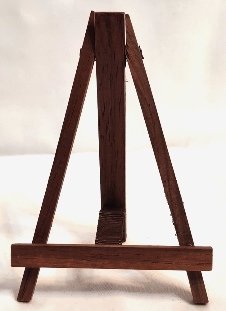 Miniature Display Wood Tripod Table Easel Art Crafting Foldable