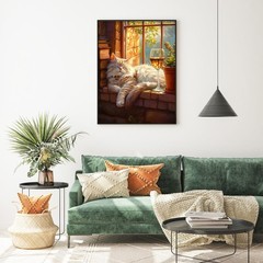 Cat Diamond Art Kits for Adults, 5D Cocktail Diamond Painting Kits for Beginners