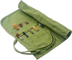 Canvas Paint Brush Organizer – 22 Pocket Holder for Acrylic, Oil, Watercolor & G
