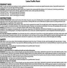 Acrylic Latex Traffic Paint, White, 1 Gallon