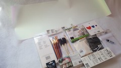 Lot of Miscellaneous Art and Craft Supplies Mixed Items Paint Brush, tags n More