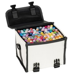 Ohuhu Alcohol Based Art Markers 120 Colors Brush-and-Chisel Alcohol Art Markers