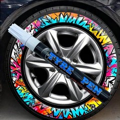 Tire Paint Pen Erasable Weatherproof Non-Fading Quick Dry Tyre Drawing Marker