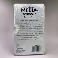 Dina Wakley Media Scribble Sticks Set 1 – 12 Water-Soluble Pigment Sticks