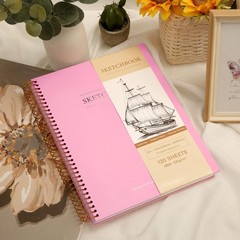 9 x 12 inches Hardcover Sketchbook for Drawing 120 Sheets Spiral Bound Sketch…