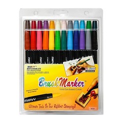 24 PCS 150024 Brush Tip Markers Assorted Colors Drawing Art Pens Ink Markers