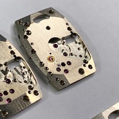 10 Rectangle Watch Plates Part Steampunk Altered Art Silver Watchmaker Lot Jewel