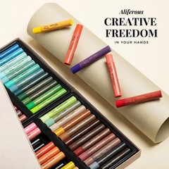 48 Color Oil Pastel Set – Soft Pastels for Artists & Kids – Professional Art Sup