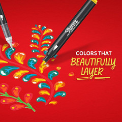 Sharpie Creative Markers, Water-Based Acrylic, Bullet Tip, Assorted Colors, 12 C