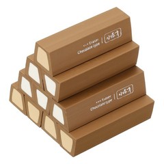 Pencil Erasers Rubber, 10 Pcs Art Eraser Scented, Dark Brown/Apricot/White