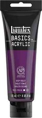 NEW ⭐️ Liquitex BASICS Acrylic Paint, Deep Violet 118ml 4oz 1046-115