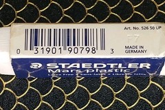 Vintage Staedtler Mars Lumograph 2mm Drawing Leads 200-4H & Mars Plastic Eraser