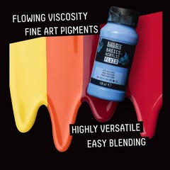 BASICS Acrylic Fluid Paint, 6 x 118ml (4-oz.) Bottle Set