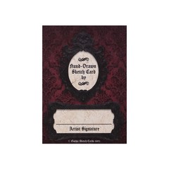 50 Gothic Sketch Cards – Blank Trading Cards – 2.5x 3.5 – 32pt – For Gothic Art