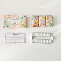 Empty Watercolor Palette, Metal Tin Palette for Artist Watercolors,Unique Patter