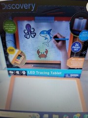 Discovery Kids LED Illuminated Tracing Tablet, 26 Piece Set With All Supplies