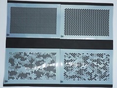 Mylar Camouflage Stencils DIY Rifle Gun Airbrush Paint Mask Tri Diamond CAMO 4pk