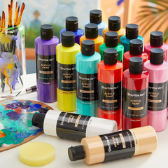 Shuttle Art 18 Colors Acrylic Paint Bottle Set (250Ml/8.45Oz), Rich Pigmented Bu