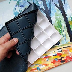 24 Paint Palette Plastic Paint Holder Watercolor Acrylic Paint Storage Travel