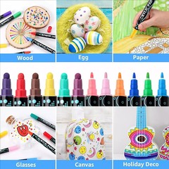 12/36 Acrylic DC marker pen Permanent Paint Water-Based Art Multifunction DIYpen