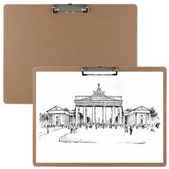 2PCS Extra Large A3 Horizontal Clipboard, 13” x 17” Wooden Low Profile Clip…