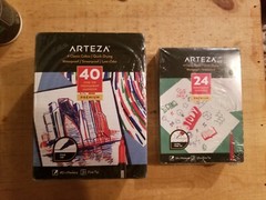 Arteza Permanent Markers 24 | Classic Colors | Ultra Fine Tip & 40 Fine Tip