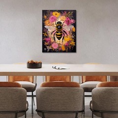 Tumovo Bees and Flowers DIY Easy Paint by Numbers – 16×20 inches, Artwork-08