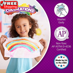 Paraben-Free Washable Tempera Paint for Kids – 1 Gallon Value Size. Vibrant Yell