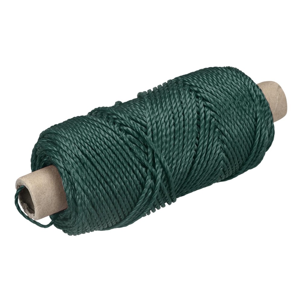Twisted Nylon Mason Line Dark Green 100M/109 Yard 3MM Dia for DIY Projects