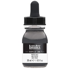 Liquate 1 Fl Oz Muted Grey Acrylic Ink From Muted Collection For Artists