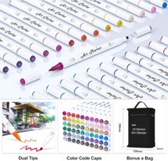 Alcohol Markers set dual tip Alcohol Markers lot brush tip based spectrum noir