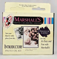 Vintage Marshall’s Photo Coloring Oil Kit Complete Hand Tinting Photography Art
