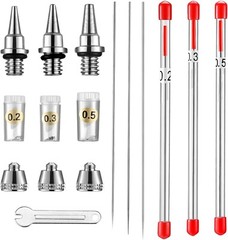 For Airbrushes Spray Gun Airbrush Nozzle Needle Replacement Parts 0.2/0.3/0.5mm